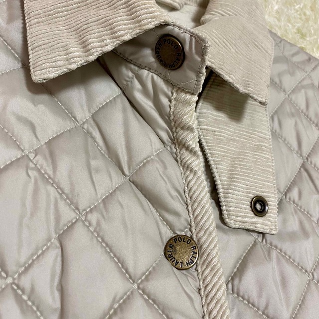 Ralph Lauren(ラルフローレン)のラルフローレン キルティングジャケット 裏地ボア 160cm ホワイト レディースのジャケット/アウター(その他)の商品写真