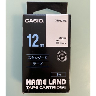 カシオ(CASIO)のカシオネームランドテープカートリッジ XR-12WE(1コ入)(OA機器)