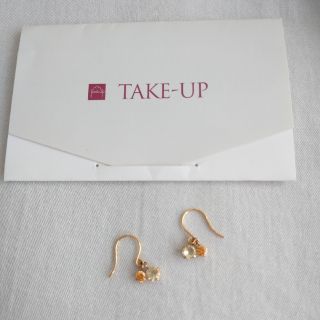 TAKE-UP K10 イエロー ゴールド お花 フラワー ピアス チァーム