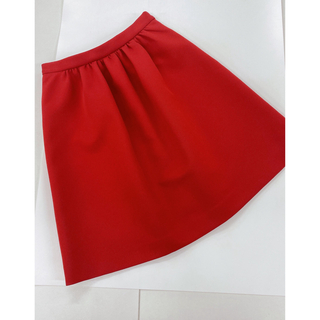 ビューティアンドユースユナイテッドアローズ(BEAUTY&YOUTH UNITED ARROWS)の値下げ　新品　ユナイテッドアローズ　B&Y スカート　赤　Sサイズ(ひざ丈スカート)
