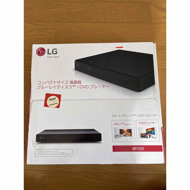 LG Electronics(エルジーエレクトロニクス)の静様専用　LG BP250 コンパクト高画質ブルーレイディスクTM/DVDプレイ スマホ/家電/カメラのテレビ/映像機器(ブルーレイプレイヤー)の商品写真