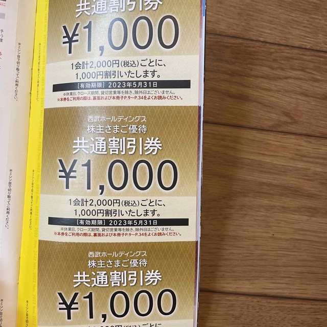 西武百貨店 - 西武ホールディングス 株主優待 500株の通販 by アイロン ...