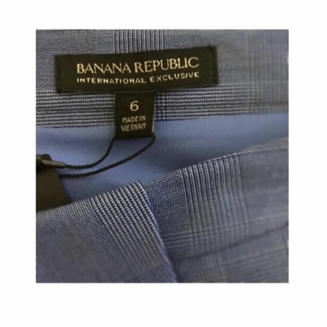 Banana Republic(バナナリパブリック)の新】Banana Republic ラップ チェック スカート 面接 セレモニー レディースのスカート(ひざ丈スカート)の商品写真