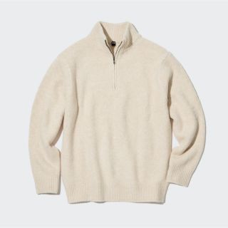 ユニクロ(UNIQLO)のスフレヤーンハーフジップセーター(ニット/セーター)