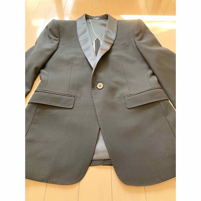 新品】SUITSELECTスーツセレクト◇タキシードセットアップ◇黒90Y4の
