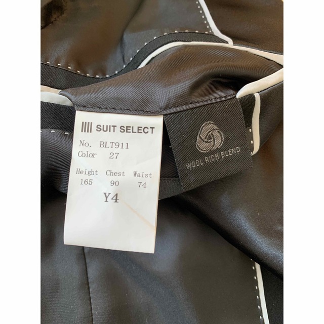 新品】SUITSELECTスーツセレクト◇タキシードセットアップ◇黒90Y4の
