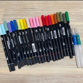 トンボエンピツ(トンボ鉛筆)のTOMBOW★ ABT デュアルブラッシュペン ２３本＋水筆２本(ペン/マーカー)