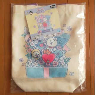 ビーティーイシビル(BT21)の【最終値下げ】BT21 GIFT H賞 トートバッグ （一番くじ）(トートバッグ)