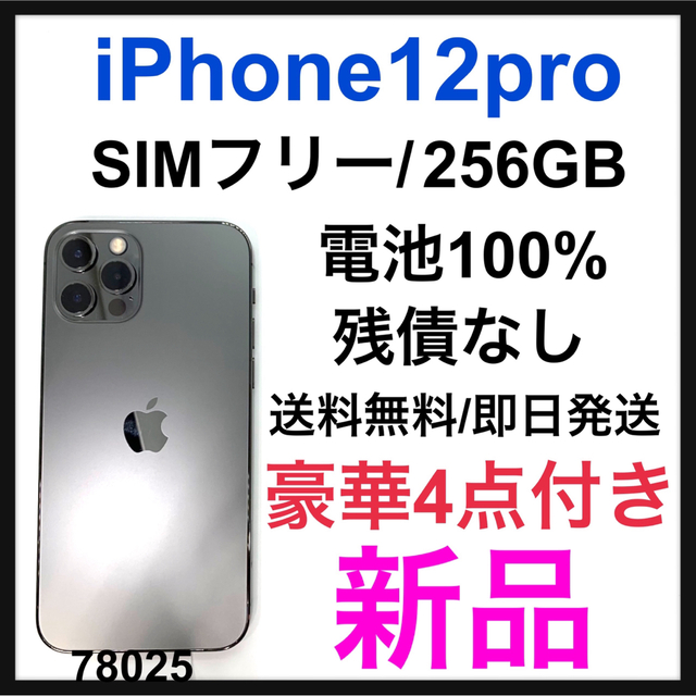 登場! pro 12 新品 iPhone - Apple グラファイト SIMフリー GB 256
