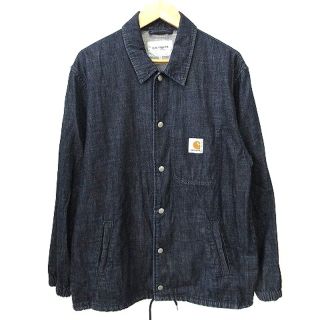 カーハート(carhartt)のカーハート デニム コーチジャケット コットン L インディゴ 青 ブルー(ブルゾン)