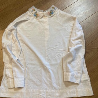 プードゥドゥ(POU DOU DOU)のpoudoudou 刺繍襟シャツ(シャツ/ブラウス(長袖/七分))