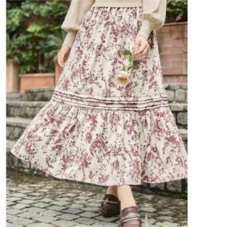 ハーリップトゥ(Her lip to)のAutumn Botanical Printed Skirt herlipto(ロングスカート)