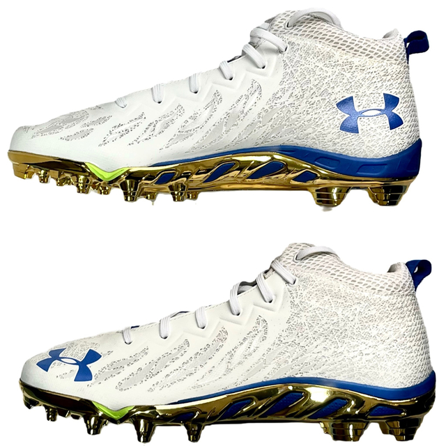 UNDER ARMOUR(アンダーアーマー)のUA SPOTLIGHT LUX UCLA アメフト スパイク 31cm【新品】 スポーツ/アウトドアのスポーツ/アウトドア その他(アメリカンフットボール)の商品写真