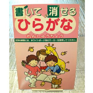 書いて消せる　ひらがな　練習帳(知育玩具)