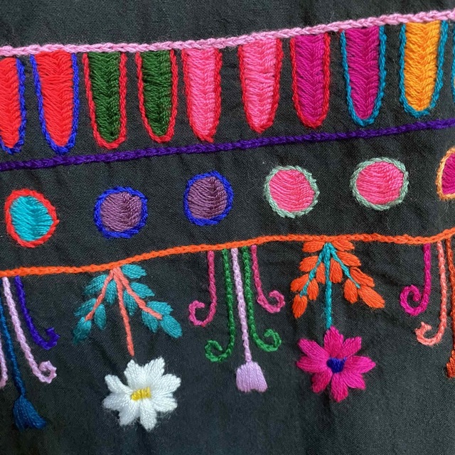 titicaca - TITICACA チチカカ グアテマラ製 刺繍 フリンジ ロングスカート の通販 by むさしの堂shop ｜チチカカならラクマ