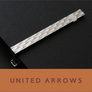 ユナイテッドアローズ(UNITED ARROWS)の4003◆ユナイテッドアローズ◆ネクタイピン◆シルバー×白蝶貝◆タイピン◆新品(ネクタイピン)