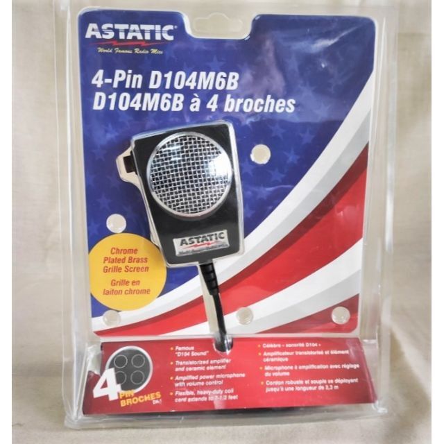 ASTATIC アスタティック D104M6B アンプ内蔵セラミックマイク