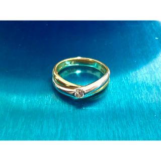 スタージュエリー(STAR JEWELRY)の18k&pt900ダイヤモンドリング　0.15ct(リング(指輪))