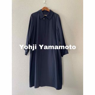 ヨウジヤマモト(Yohji Yamamoto)のYohji Yamamoto ヨウジヤマモト　ウールギャバジンステンカラーコート(ステンカラーコート)