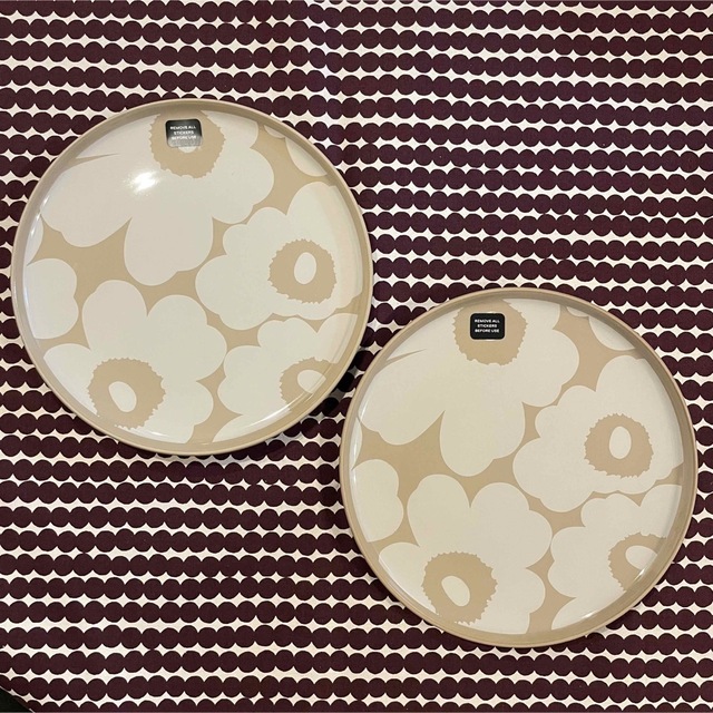 marimekko マリメッコ　UNIKKOプレート2点　新品送料込