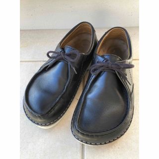 ビルケンシュトック(BIRKENSTOCK)のNixon様専用ビルケンシュトック　モカシンレザーシューズ　27.0  ブラック(スリッポン/モカシン)