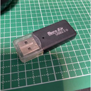 USB カードリーダー　microsd(PC周辺機器)