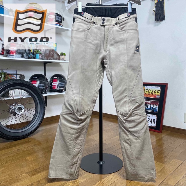 ☆HYOD ヒョウドウ レザーパンツ ベージュ/L(ウエスト76~80) 【現金