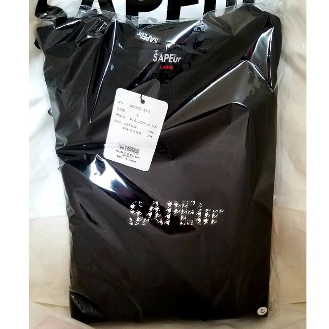 SAPEUR サプール クルーネック ブラック メンズのトップス(スウェット)の商品写真