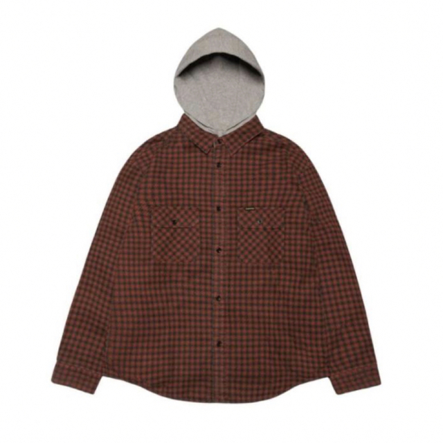 Supreme Houndstooth Flannel Hooded Shirt