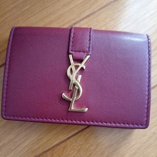 イヴサンローラン(Yves Saint Laurent)のイヴサンローランミニ財布　ボルドー(財布)