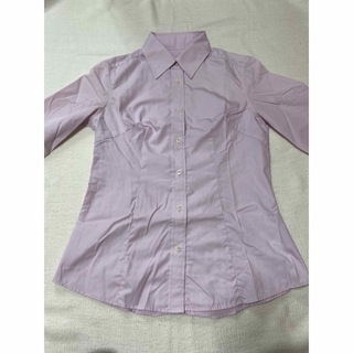 CONOMI ワイシャツ　ラベンダー色　ピンク色　制服　なんちゃって制服(シャツ/ブラウス(長袖/七分))