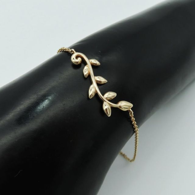 希少 美品 ティファニー オリーブ ローズゴールド ブレスレット JK16