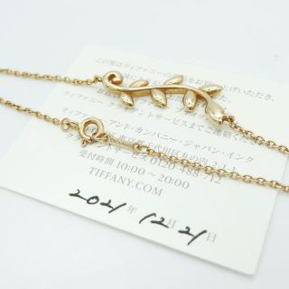 希少 美品 ティファニー オリーブ ローズゴールド ブレスレット JK16