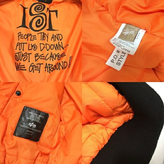 美品 Mサイズ Stussy ALPHA B-15 WORLD WIDE JKT 3