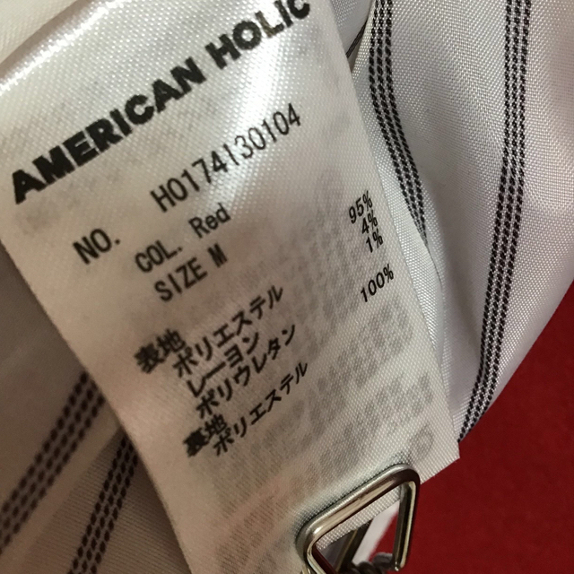 AMERICAN HOLIC(アメリカンホリック)のミドルコート　AMERICANHOLICコート　赤コート　キャバ嬢　美品 レディースのジャケット/アウター(その他)の商品写真