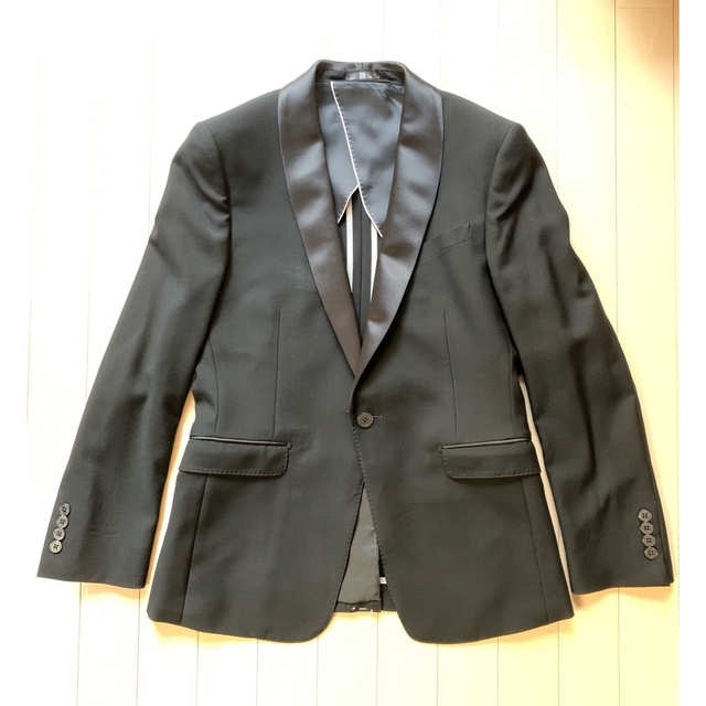 【新品】SUITSELECTスーツセレクト◆タキシード　セットアップ◆黒90A4 メンズのスーツ(セットアップ)の商品写真