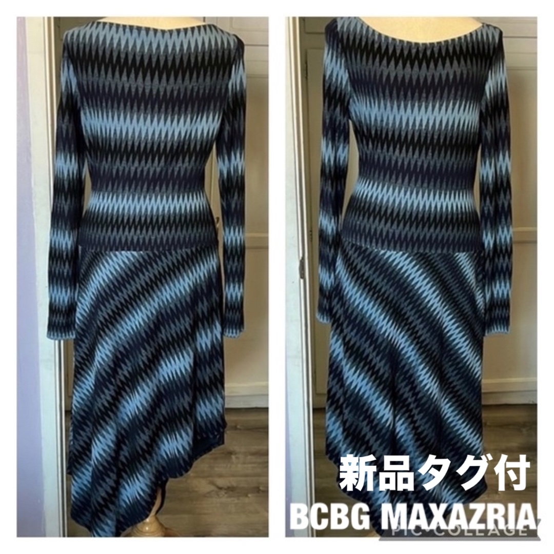 【新品未使用タグ付き】BCBGMAXAZRIA  ワンピ★XXS★アシンメトリー