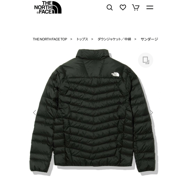 THE NORTH FACE(ザノースフェイス)のノースフェイスサンダージャケット メンズのジャケット/アウター(ダウンジャケット)の商品写真