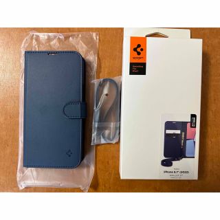 シュピゲン(Spigen)の未使用　Spigen iPhone 14 ケース PUレザー 手帳型(iPhoneケース)