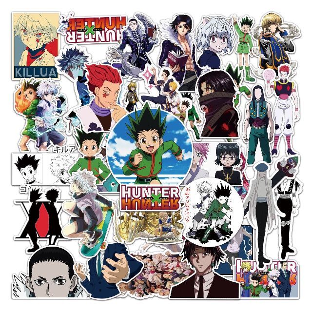 0284 ハンター×ハンター全巻　27巻にシール有 ☆新品未使用☆】ハンターハンター シール 48枚 大きめ