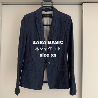 ザラ(ZARA)のZARA BASIC 麻ジャケット(テーラードジャケット)