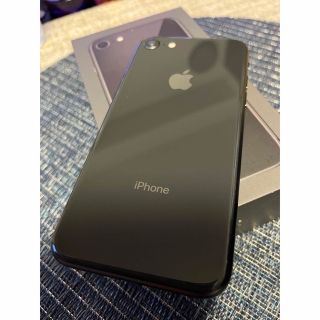 アイフォーン(iPhone)のiPhone8 64GB ブラック　SIMフリー(携帯電話本体)