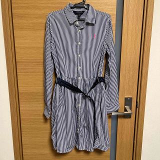 ポロラルフローレン(POLO RALPH LAUREN)のポロラルフローレン ストライプ シャツワンピース 14(ワンピース)