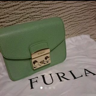 フルラ(Furla)の本日限定お値下げ！FURLA メトロポリス ミントグリーン 2017SS新色(ショルダーバッグ)