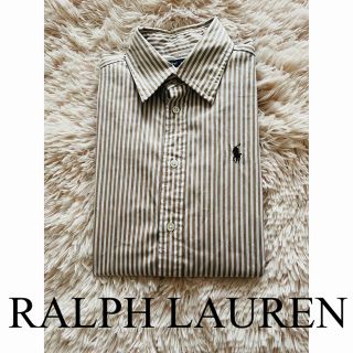 ポロラルフローレン(POLO RALPH LAUREN)の美品　ポロ　ラルフローレン　ストライプ　シャツ　ブラウス　トップス　人気　完売(シャツ/ブラウス(長袖/七分))