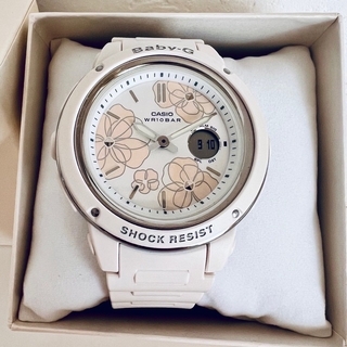 カシオ(CASIO)のBaby-G カシオ 腕時計 Floral Dia レディース ホワイト(腕時計)
