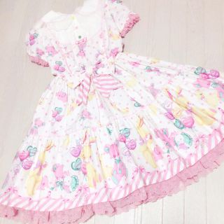 アンジェリックプリティー(Angelic Pretty)のトイファンタジー♡白 ワンピース(ひざ丈ワンピース)