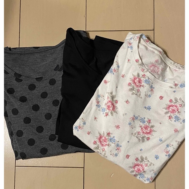 UNIQLO(ユニクロ)のUNIQLO ヒートテック　3枚 キッズ/ベビー/マタニティのキッズ服女の子用(90cm~)(下着)の商品写真