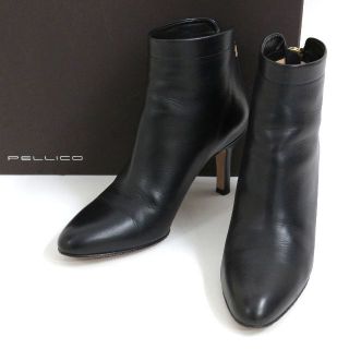 PELLICO - 極美品☆約7.9万 PELLICO ペリーコ ショートブーツ/ブラック 