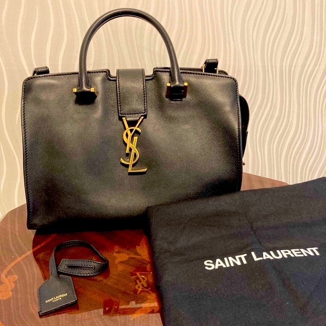 本日超得 Laurent サンローラン ベイビーカバス カバススモール 2way Saint ブラック